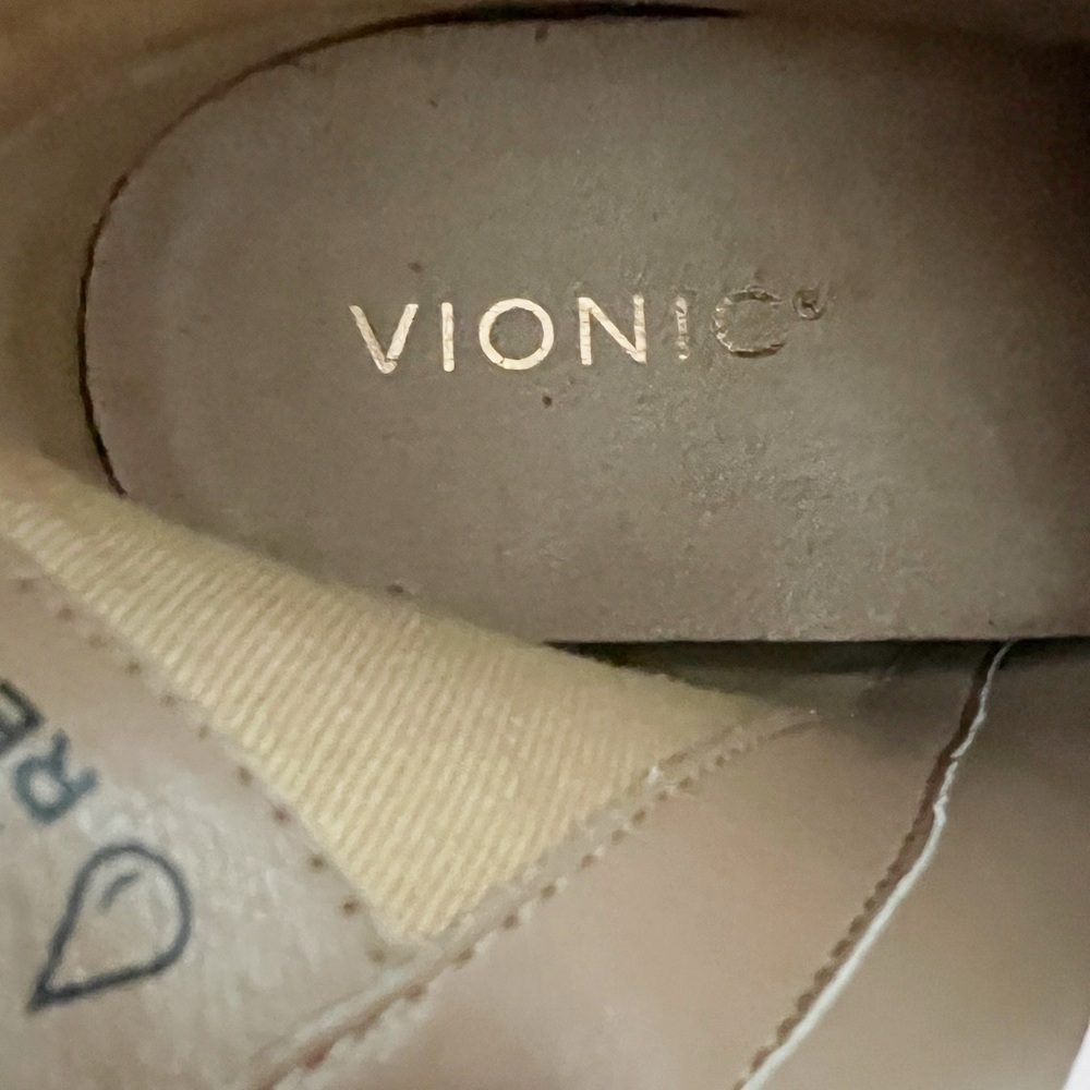 Vionic Paloma Taupe Suede Wedge Booties Size 9 - Picture 6 of 10